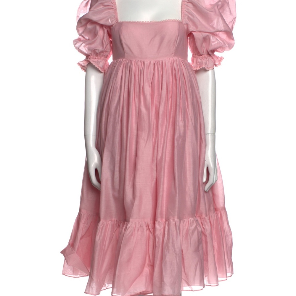 Selkie angels delight French puff midi dress